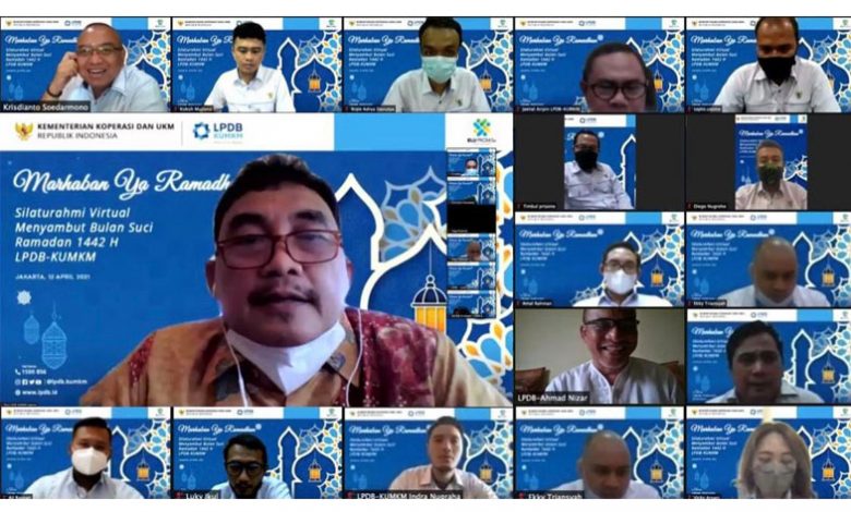 indoposco Sambut Bulan Ramadan 1442 H, LPDB-KUMKM Lakukan Silaturahmi Virtual