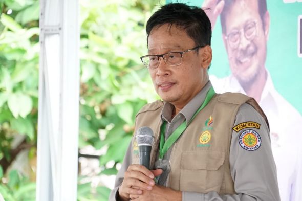 Kepala BPPSDMP Kementan Dedi Nursyamsi terus mendorong petani meningkatkan produksi dan kesejahteraan keluarganya. Foto: BPPSDMP