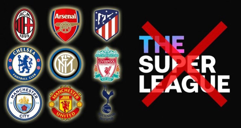 Sembilan klub inisiator Liga Super Eropa yang belakangan memutuskan mundur dari kompetisi tengan pekan tandingan Liga Champions itu. Foto: Antara/Gilang Galiartha