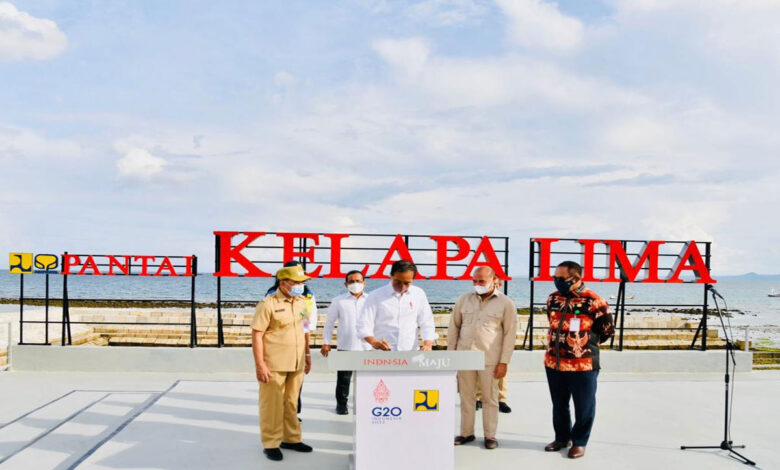 Peresmian Pantai Kelapa Lima