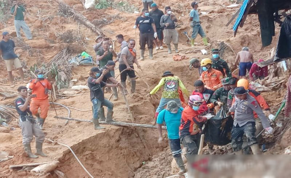 Dua Korban Longsor Tambang Emas Liar Kotabaru Belum Ditemukan Indoposco