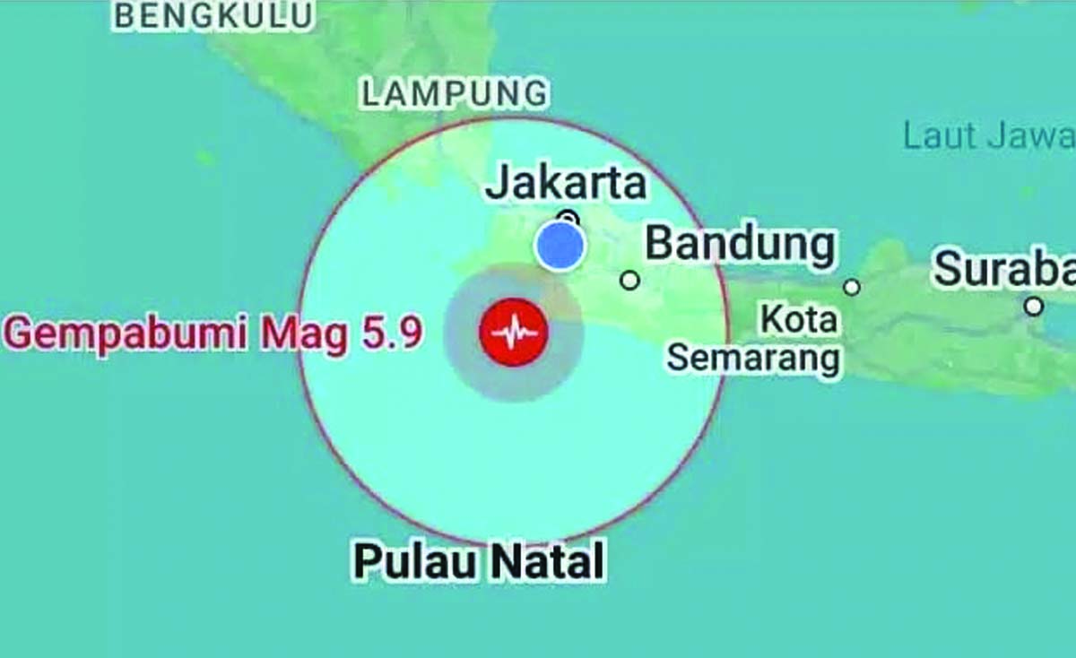 Gempa Magnitudo Mengguncang Lebak Di Banten Indoposco