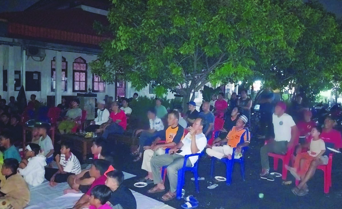 Keseruan Nobar Piala Asia 2024 Di Masjid Purn Kopassus Indoposco