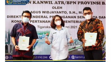 Serahkan 14 Sertifikat BMN Bukti Komitmen Tinggi BPN Banten