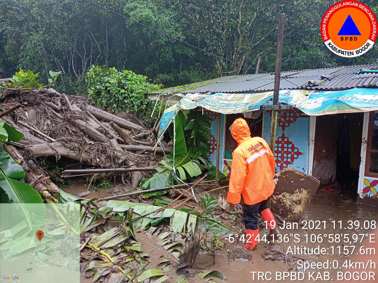 Ilustrasi. Banjir bandang di Desa Tugu Selatan, Kecamatan Cisarua, Kabupaten Bogor. Foto: BPBD Kabupaten Bogor