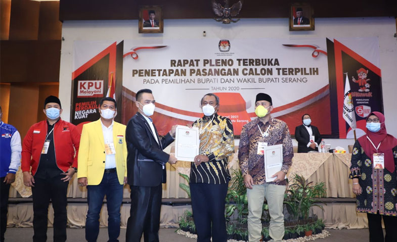 Tatu-Pandji Resmi Menangkan Pilkada Kabupaten Serang
