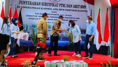 Polda Banten Terima Sertifikat Hak Tanah dari BPN Provinsi Banten