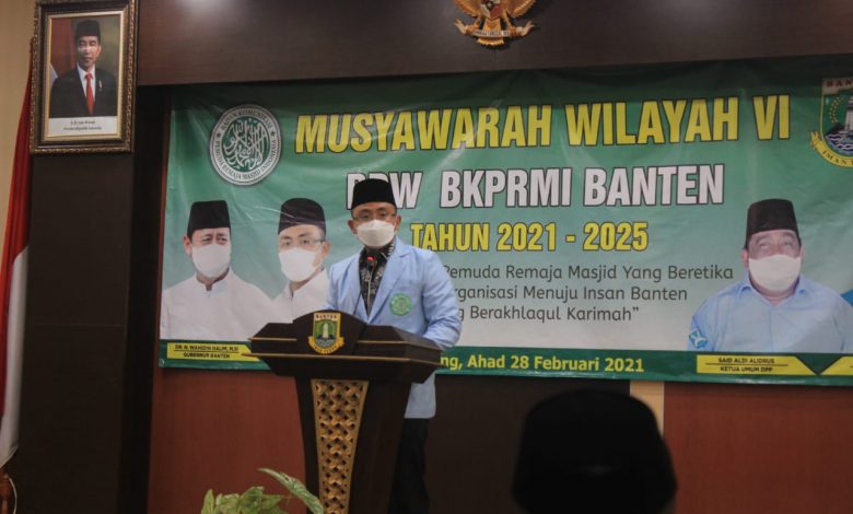 Wagub Banten Ajak Remaja Masjid Lawan Covid-19