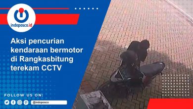 Aksi Pencurian Kendaraan Bermotor di Rangkasbitung Terekam CCTV
