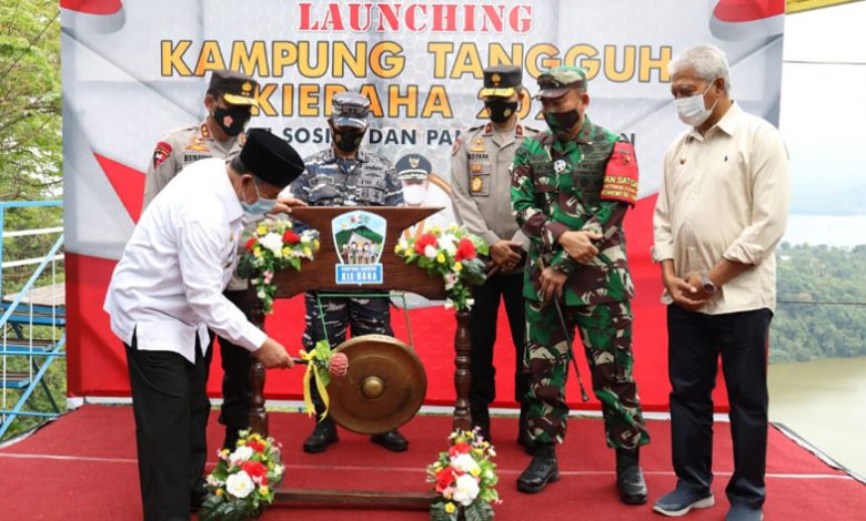 Kapolda dan Gubernur Maluku Utara Launching Lomba Kampung Tangguh Kieraha