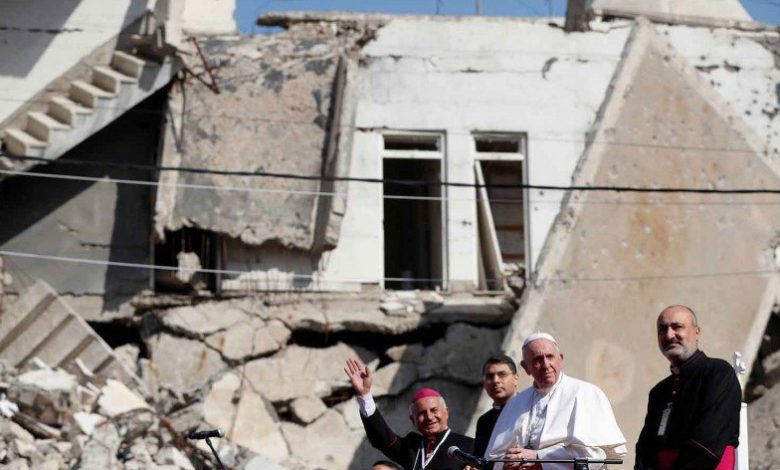 Akhiri Kekerasan, Paus Fransiskus Tiba Di Mosul, Irak Utara