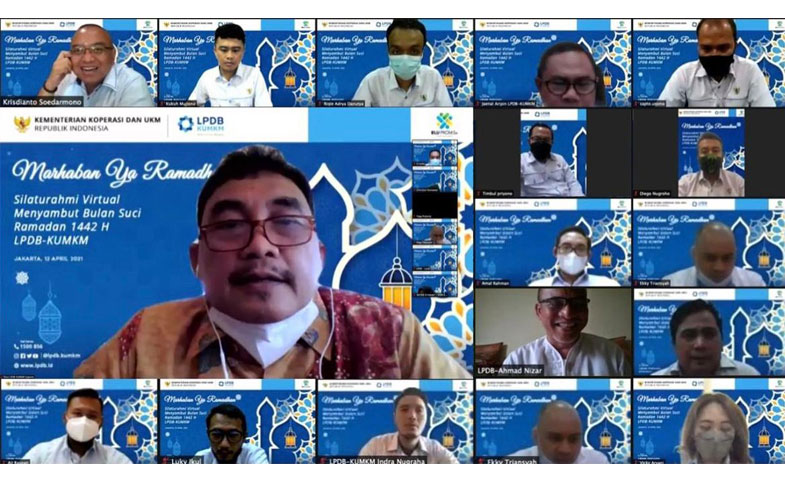 indoposco Sambut Bulan Ramadan 1442 H, LPDB-KUMKM Lakukan Silaturahmi Virtual