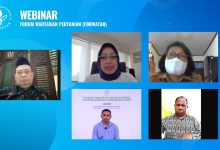 Diskusi Forum Wartawan Pertanian (Forwatan) tentang ‘Penguatan Peranan Kelapa Sawit Dalam Program Pengentasan Kemiskinan di Indonesia Bagian Timur’ di Jakarta, Senin (12/4/2021).