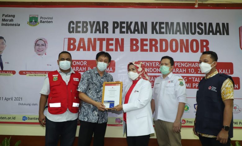 Pmi Banten Apresiasi Pendonor Darah Sukarela