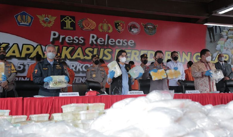 indoposco Operasi Gabungan “Dewa Ruci 2021”, Bea Cukai-Polri Amankan 1,278 Ton Sabu