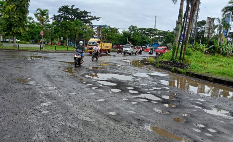 Baru Diperbaiki Jalan Nasional Lebak Rusak Lagi - Indoposco