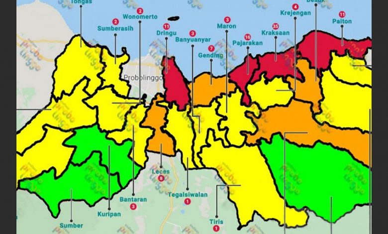 Gawat, Empat Kecamatan di Probolinggo Masuk Zona Merah Covid-19