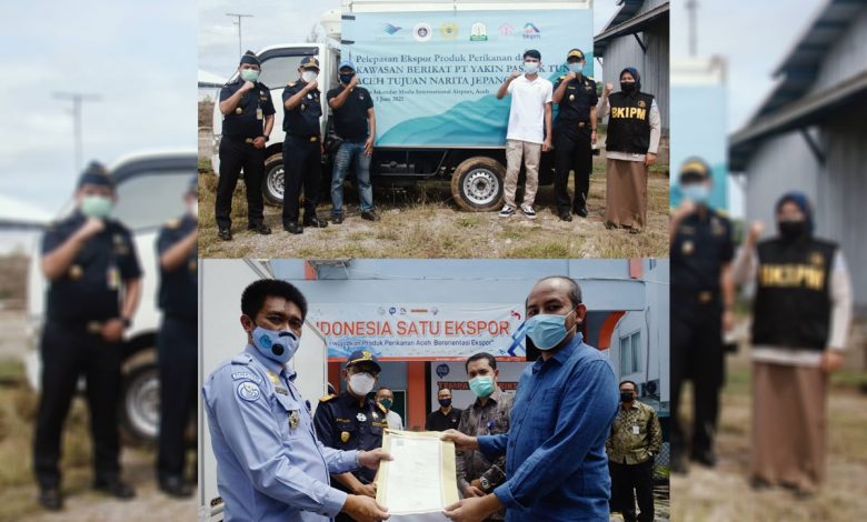 Indoposco Bea Cukai Bawa Produk Perikanan Kawasan Berikat Aceh Tembus Jepang