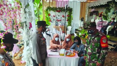 Langgar Prokes, Pesta Pernikahan Di Sukabumi Dibubarkan