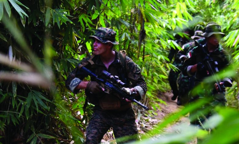Marinir Indonesia Dan As Latihan Perang Hutan