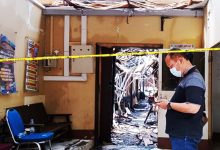 Kantor Satreskrim Polresta Banjarmasin Hangus Terbakar