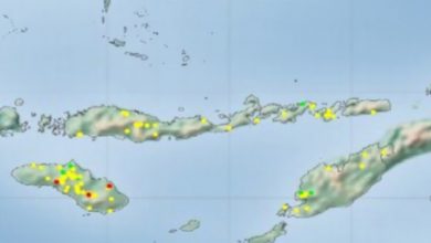 Lima titik Panas Kembali Muncul di Pulau Sumba