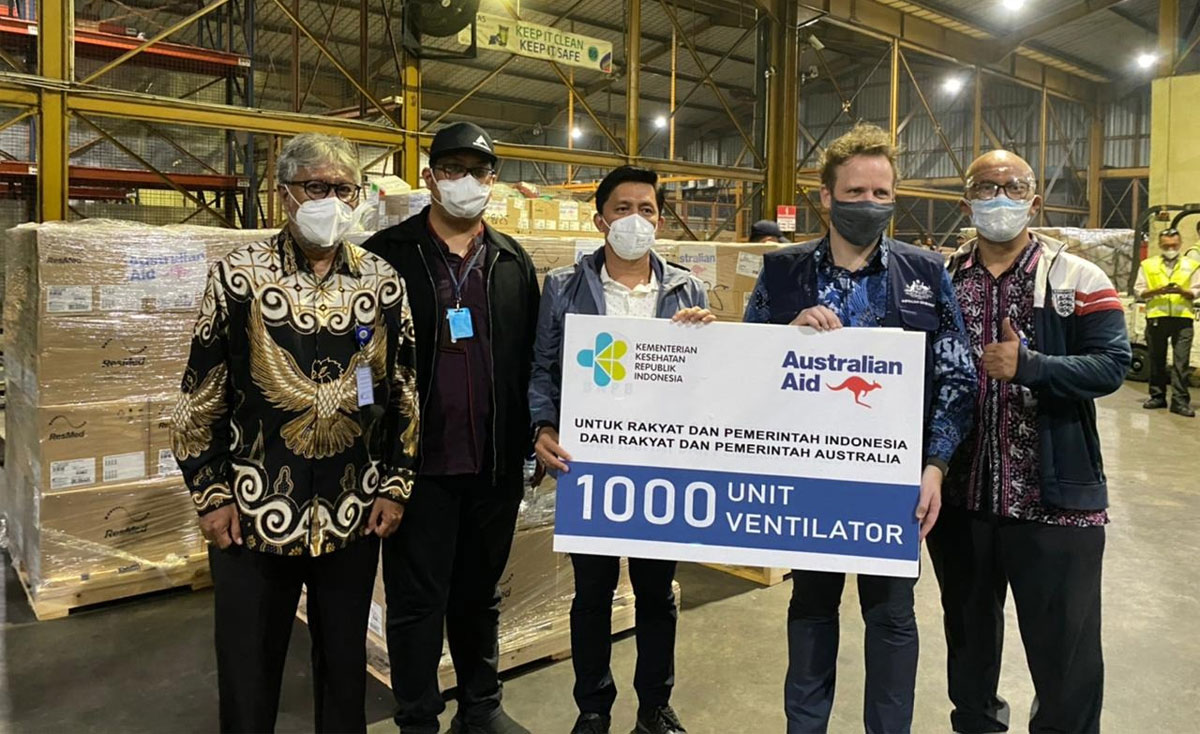 indoposco Pemerintah Australia Hibahkan Ventilator, Bea Cukai Jalankan Peran Fasilitator