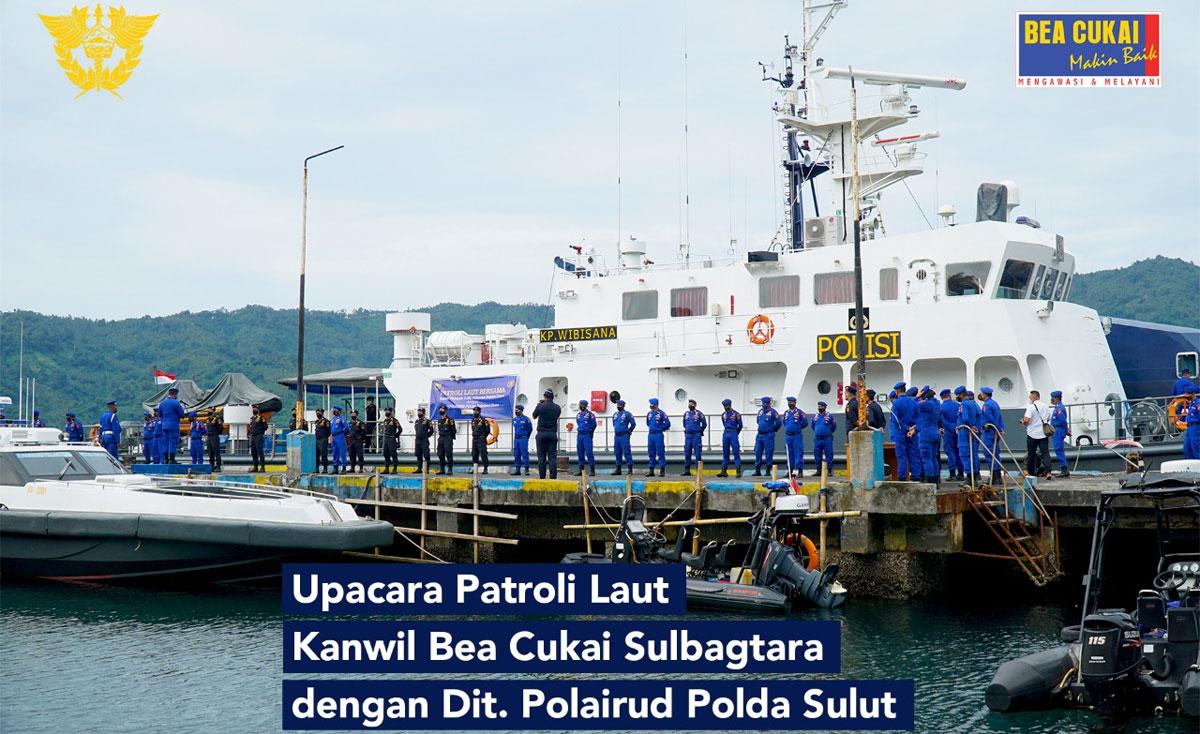 indoposco Bea Cukai dan Polairud Gelar Patroli Bersama di Perairan Sulut