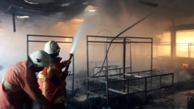 Pasar Kembang Di Surabaya Terbakar
