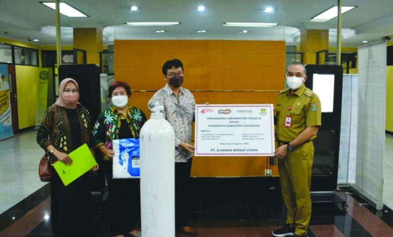 Pemkab Tangerang Terima Bantuan Tabung Oksigen Dan Apd