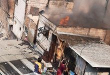 Kampung Padat Penduduk di Grogol Petamburan Terbakar