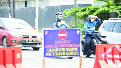 Bandar Lampung Kembali Sekat Empat Ruas Jalan Utama
