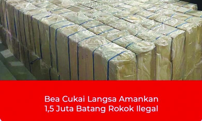 Bea Cukai Langsa Amankan 1,5 Juta Batang Rokok Ilegal Di Aceh Tamiang
