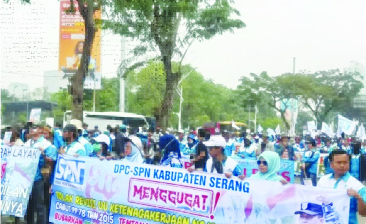 buruh demo