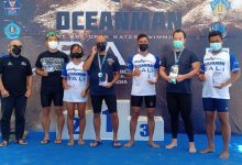 Marinir Raih Juara Lomba Renang 10 Kilometer Oceaman 2021