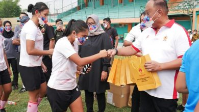 Ketua Koni Tinjau Tc Timnas Sepakbola Putri