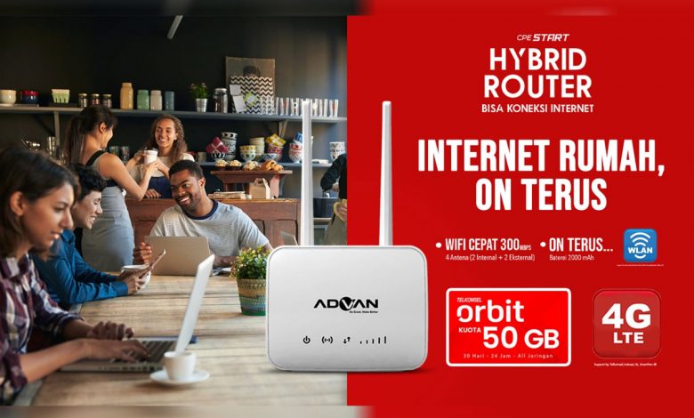 indoposco ADVAN Bekerja Sama Strategis dengan Telkomsel Luncurkan Orbit CPE Hybrid Router