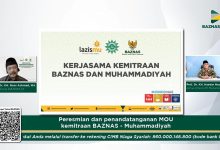 Baznas Resmikan Program Kemitraan Dengan Muhammadiyah