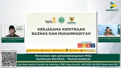 Baznas Resmikan Program Kemitraan Dengan Muhammadiyah