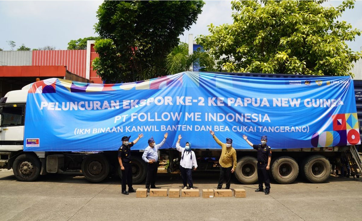 indoposco Bea Cukai Banten Fasilitasi FollowMe Ekspor Parfum ke Papua New Guinea