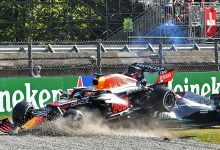 Tabrakan di GP Italia, Mobil Verstappen di Atas Hamilton