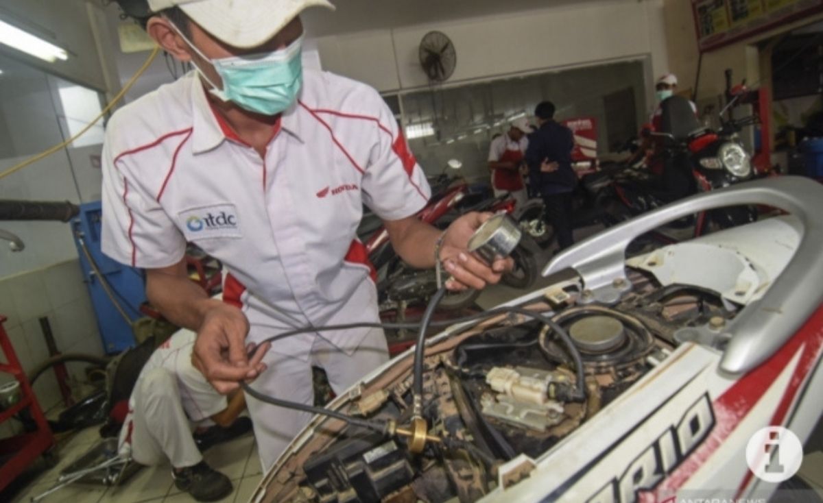 Para mahasiswa tengah magang di perusahaan Foto: Antara
