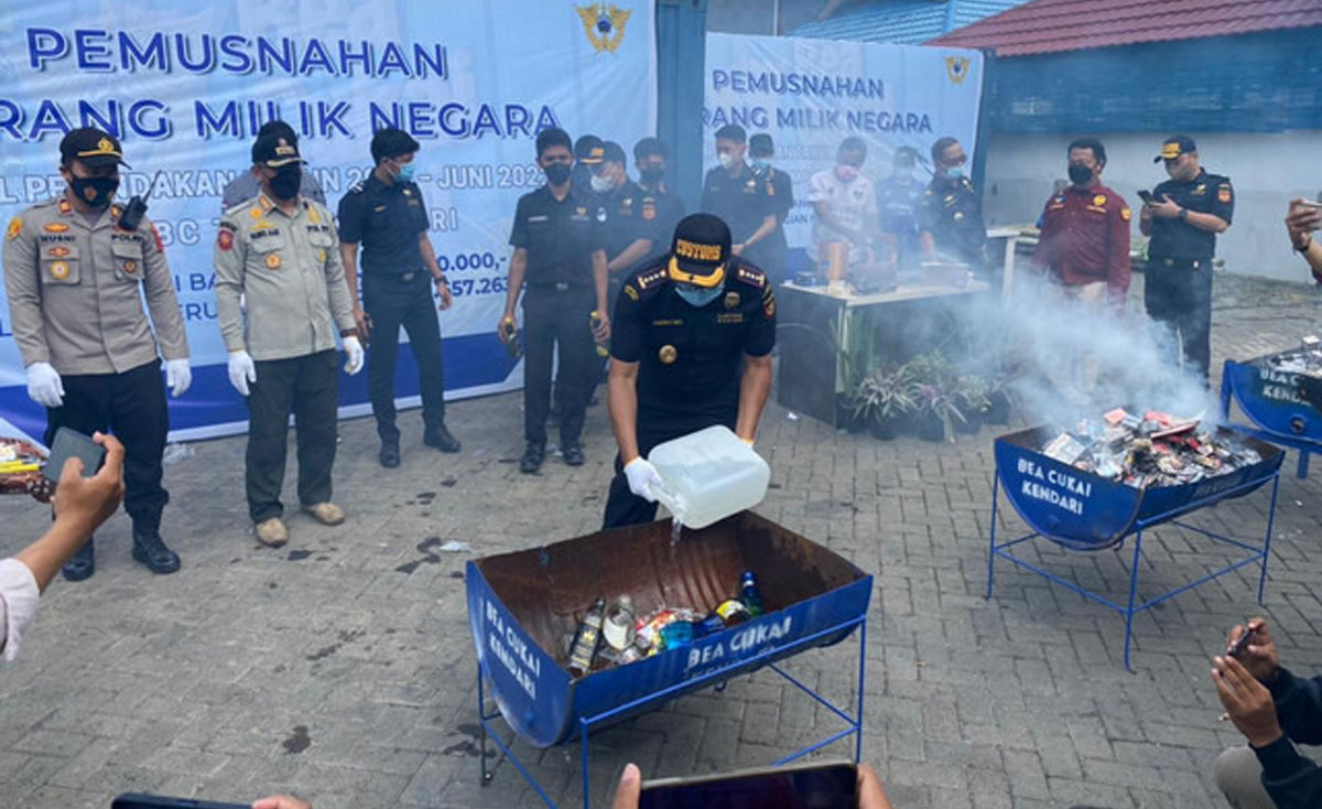 Pemusnahan Barang Ilegal