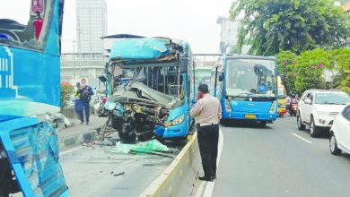 Tabrakan Bus Transjakarta