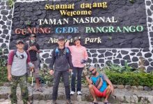 Sejumlah pendaki di Taman Nasional Gunung Gede Pangrango (TNGGP), Cianjur, Jabar. Foto : J. Armanto/Indoposco.id