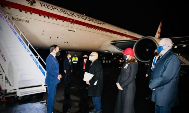 Presiden RI Joko Widodo (Jokowi) tiba di Glasgow, Skotlandia