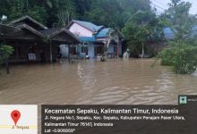 banjir di Kecamatan Sepaku
