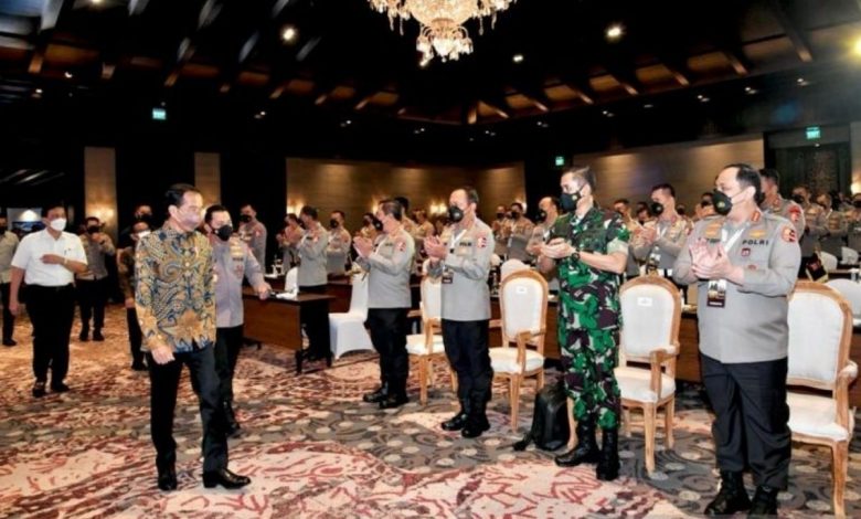 presiden RI menghadiri acara kepala kesatuan wilayah tahun 2021