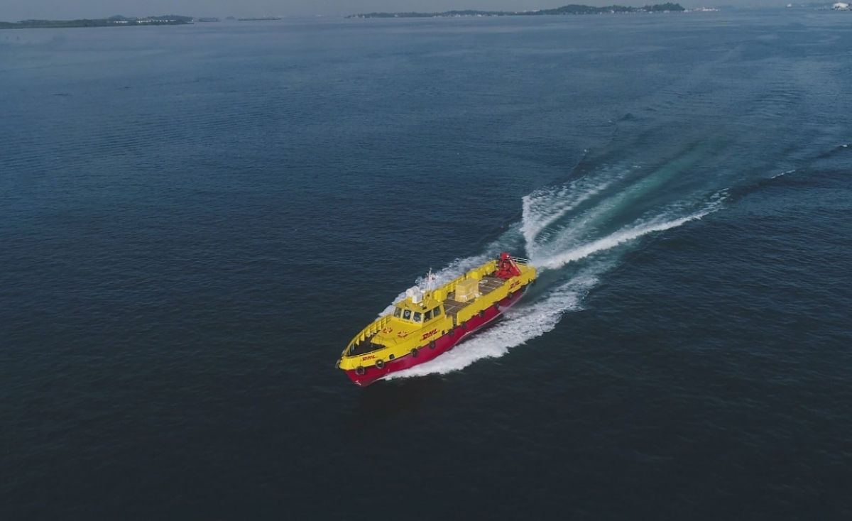 DHL Batam Yellow Boat