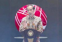 Tangkap layar Presiden Jokowi menyampaikan sambutan dalam peresmian pembukaan perdagangan Bursa Efek Indonesia( BEI) tahun 2022 di gedung BEI, Jakarta,